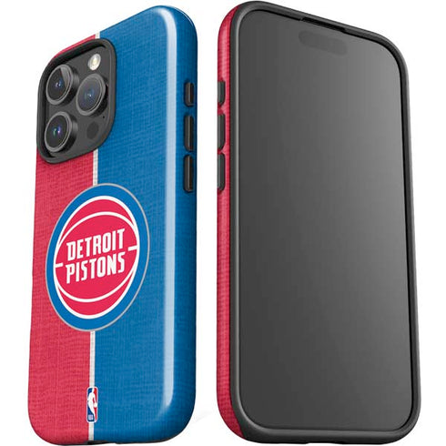 NBA Detroit Pistons Canvas iPhone 16 Pro Impact Case
